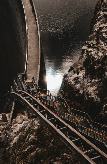 A concrete dam in South Australia